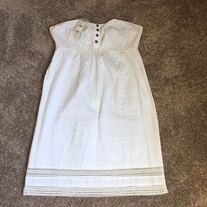 White Strapless Dress Medium NWT